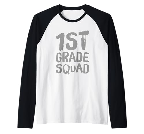 Lustiger Humor für Lehrer, Kinder, Kader der 1. Klasse, Lustig, 1. Klasse Raglan Lustiger Humor für Lehrer, Kinder, Kader der 1. Klasse, Lustig, 1. Klasse Raglan von Funny 1st Grade Quotes 1st Grade Squad Shirt