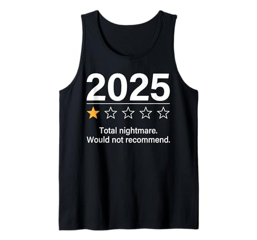 Herren Lustiger 2025 One-Star Rating Meme Witz sarkastischer Humor Tank Top Herren Lustiger 2025 One-Star Rating Meme Witz sarkastischer Humor Tank Top von Funny 2025 Sarcastic Meme Humor Designs