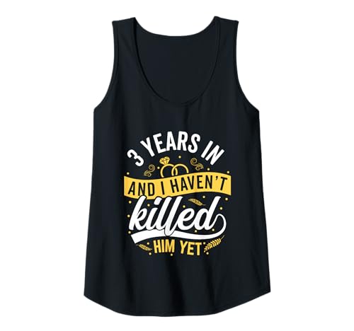 Damen 3. Hochzeitstag für Ihre Frau, 3 Jahre Jahrestag Tank Top Damen 3. Hochzeitstag für Ihre Frau, 3 Jahre Jahrestag Tank Top von Funny 3 Years Anniversary Outfits for Wife