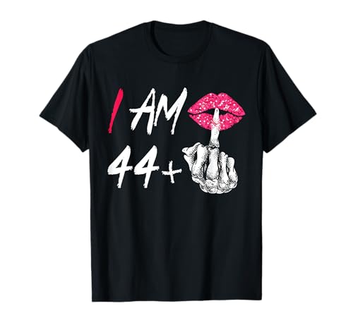 I Am 44 Plus 1 Mittelfinger Lustig 45 Frauen Geburtstag T-Shirt I Am 44 Plus 1 Mittelfinger Lustig 45 Frauen Geburtstag T-Shirt von Funny 45 Birthday Design For Women