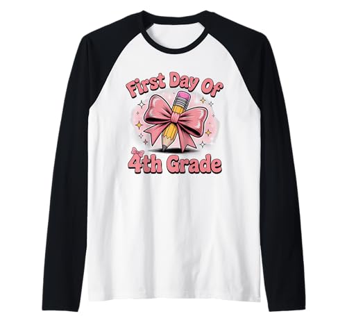 Lustiger Schulanfang 4. Klasse, erster Tag der 4. Klasse Mädchen Raglan Lustiger Schulanfang 4. Klasse, erster Tag der 4. Klasse Mädchen Raglan von Funny 4th Grdae Back To School Costume Gifts