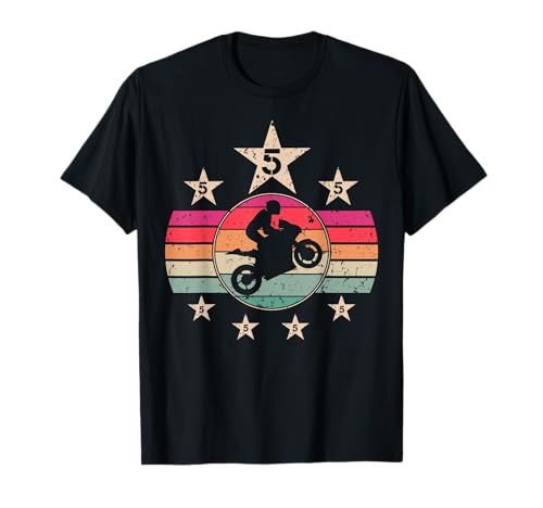 5 Jahre alt Motorrad Geburtstag 5 Junge Mädchen 5. Geburtstag Biker T-Shirt 5 Jahre alt Motorrad Geburtstag 5 Junge Mädchen 5. Geburtstag Biker T-Shirt von Funny 5 Happy Birthday Party Motorcycle Design