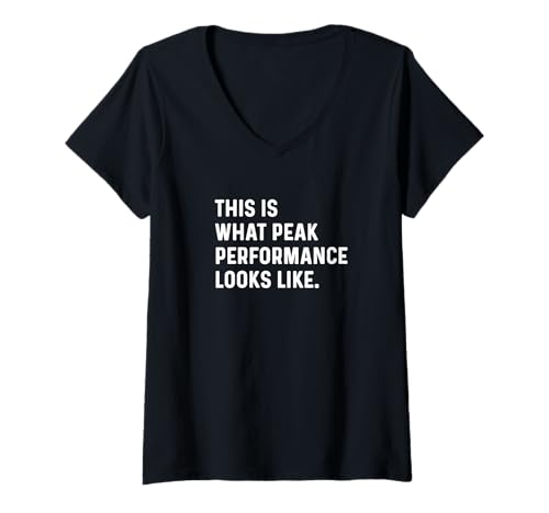 Damen So Sieht Spitzenleistung aus wie Run Runner Marathon T-Shirt mit V-Ausschnitt Damen So Sieht Spitzenleistung aus wie Run Runner Marathon T-Shirt mit V-Ausschnitt von Funny 5k 10k Race Running Sarcastic Sayings by RJ