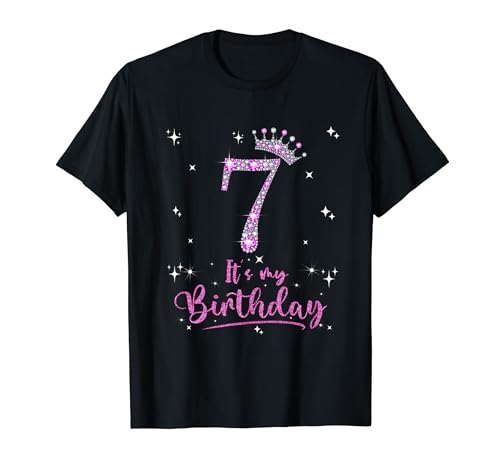 7 It's My Birthday 7 Years Old 7. Geburtstag Geschenke für Mädchen T-Shirt 7 It's My Birthday 7 Years Old 7. Geburtstag Geschenke für Mädchen T-Shirt von Funny 7th Birthday Girl 7 Years Old Birthday Tee