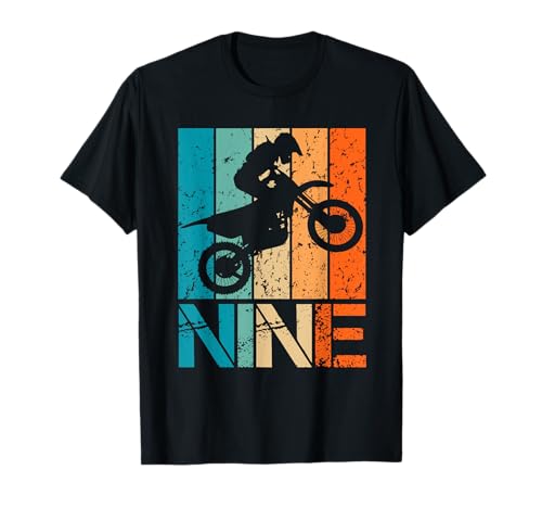 Dirt Bike 9. Motocross Geburtstag 9 Jahre alt 9 Jahre Jungen Mädchen T-Shirt Dirt Bike 9. Motocross Geburtstag 9 Jahre alt 9 Jahre Jungen Mädchen T-Shirt von Funny 9 Happy Birthday Party Motocross Design