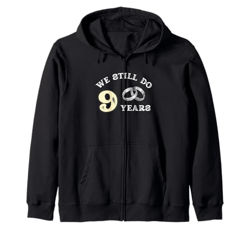 9 Jahre Ehe für Männer, Geschenke zum 9. Hochzeitstag Kapuzenjacke 9 Jahre Ehe für Männer, Geschenke zum 9. Hochzeitstag Kapuzenjacke von Funny 9 Years Marriage Together