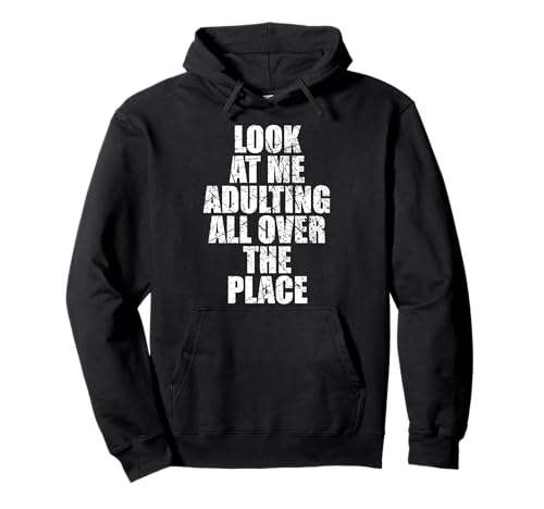 Adultish Design für Männer und Frauen - Funny Adulting Pullover Hoodie von Funny Adulting is Hard Gift Designs