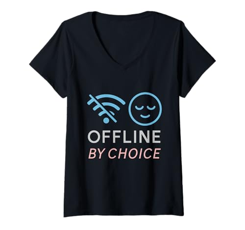 Damen Introvert Alone is Enough Social Battery Low Antisoziales Geschenk T-Shirt mit V-Ausschnitt Damen Introvert Alone is Enough Social Battery Low Antisoziales Geschenk T-Shirt mit V-Ausschnitt von Funny Alone Time Self Care Minimalist Soft