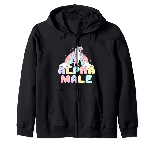 Alpha Male Funny Unicorn y2k Aesthetic 90s Vintage Graphic Kapuzenjacke Alpha Male Funny Unicorn y2k Aesthetic 90s Vintage Graphic Kapuzenjacke von Funny Alpha Male Unicorn Ironic Meme