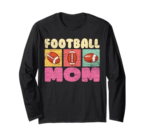 Fußball Mama Mutter American Football Langarmshirt Fußball Mama Mutter American Football Langarmshirt von Funny American Football Mom Footballer Mother Gift
