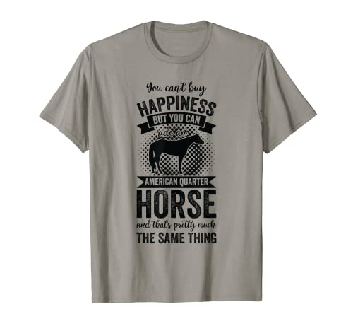 Reiten - Man kann Glück nicht kaufen, aber American Quarter Horse reiten T-Shirt Reiten - Man kann Glück nicht kaufen, aber American Quarter Horse reiten T-Shirt von Funny American Quarter Horse Gift for Women & Men