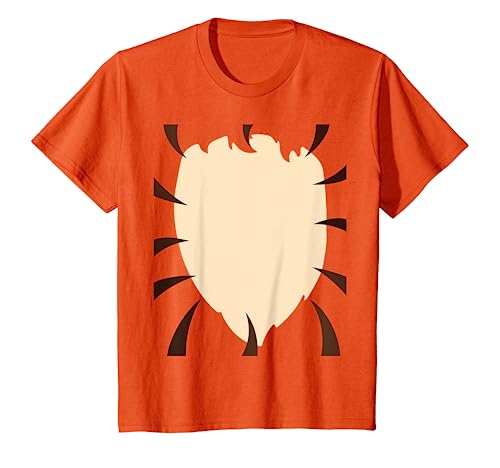 Kinder DIY Kostüm Kinder Tiger Bauch Kostüm Jungen Mädchen Kind T-Shirt von Funny Animal Costume Shirts Gift Ideas Children
