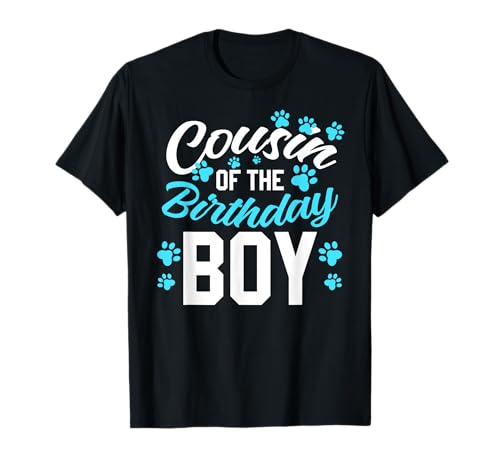 Cousin von Birthday Boy Family Birthday Squad Hund Katzenliebhaber T-Shirt Cousin von Birthday Boy Family Birthday Squad Hund Katzenliebhaber T-Shirt von Funny Animal Family Birthday Party Matching Gotcha