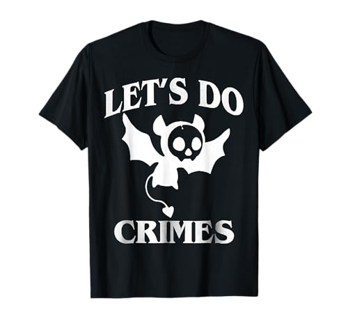 Lustige Halloween-Fledermäuse Let's Do Crimes, niedliche Fledermäuse für Herren und Damen T-Shirt Lustige Halloween-Fledermäuse Let's Do Crimes, niedliche Fledermäuse für Herren und Damen T-Shirt von Funny Animal Feral Gift Tee