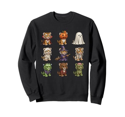 Niedlicher gruseliger Tiger, Halloween-Party, Herren, Damen, Kinder Sweatshirt Niedlicher gruseliger Tiger, Halloween-Party, Herren, Damen, Kinder Sweatshirt von Funny Animal Matching Halloween Tiger Lover