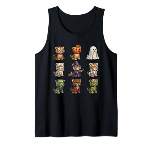 Niedlicher gruseliger Tiger, Halloween-Party, Herren, Damen, Kinder Tank Top Niedlicher gruseliger Tiger, Halloween-Party, Herren, Damen, Kinder Tank Top von Funny Animal Matching Halloween Tiger Lover