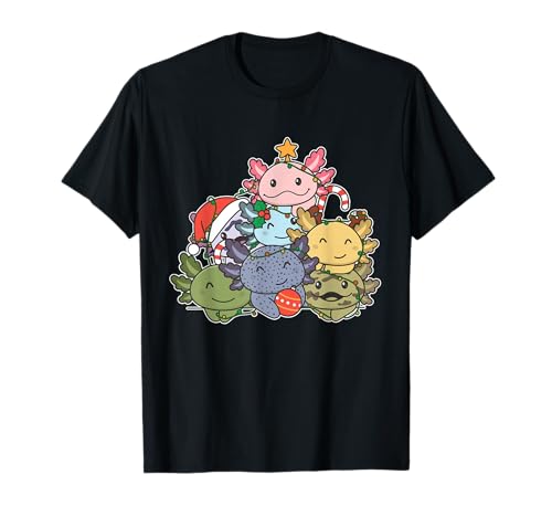 Funny Animals For Kawaii Christmas Axolotl Weihnachtsbaum Lustiges Tier Unisex-Kinder T-Shirt Schwarz Kurzarm Crew-Ausschnitt Small Winter Funny Animals For Kawaii Christmas Axolotl Weihnachtsbaum Lustiges Tier Unisex-Kinder T-Shirt Schwarz Kurzarm Crew-Ausschnitt Small Winter von Funny Animals For Kawaii Christmas