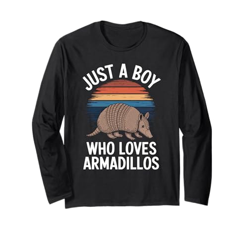 Just A Boy Who Loves Armadillos Wildlife Fan Kinder Armadillo Langarmshirt Just A Boy Who Loves Armadillos Wildlife Fan Kinder Armadillo Langarmshirt von Funny Armadillo Lover Clothing