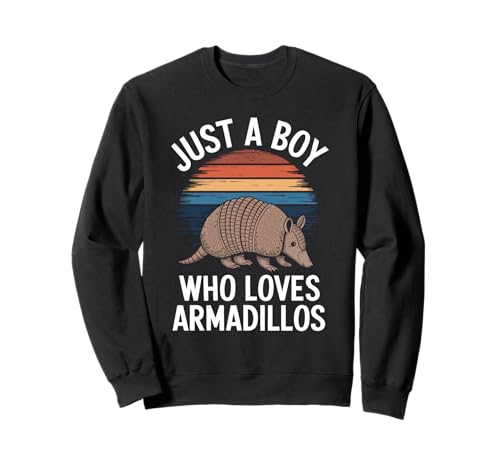 Just A Boy Who Loves Armadillos Wildlife Fan Kinder Armadillo Sweatshirt Just A Boy Who Loves Armadillos Wildlife Fan Kinder Armadillo Sweatshirt von Funny Armadillo Lover Clothing