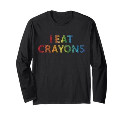 I Eat Crayons Lustige Kinder Kunstprojekte Ausmalen Langarmshirt I Eat Crayons Lustige Kinder Kunstprojekte Ausmalen Langarmshirt von Funny Art Kids Coloring Drawing I Eat Crayons