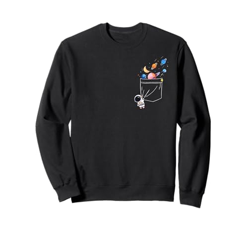 Coole Astronaut Planeten Grafik Weltraum Wissenschaft Jungen Mädchen Kinder Sweatshirt von Funny Astronomy Planets Graphic