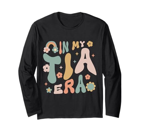 Frauen Teens Aunt In My Tia Era Lustig Cool Auntie Era Club Langarmshirt Frauen Teens Aunt In My Tia Era Lustig Cool Auntie Era Club Langarmshirt von Funny Aunt I Love My Tia Groovy Husband Mother day