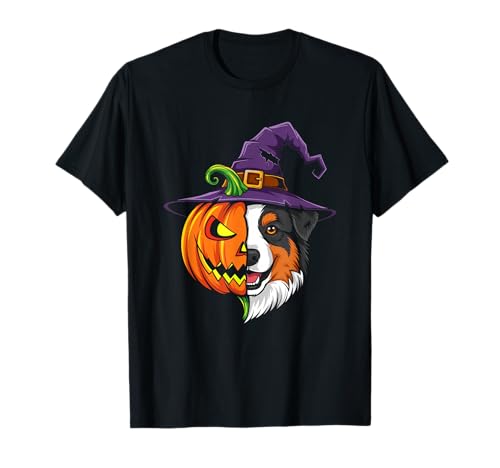 Australischer Schäferhund Kürbis Halloween Kinder Herren Damen T-Shirt Australischer Schäferhund Kürbis Halloween Kinder Herren Damen T-Shirt von Funny Australian Shepherd Lovers Halloween Pumpkin