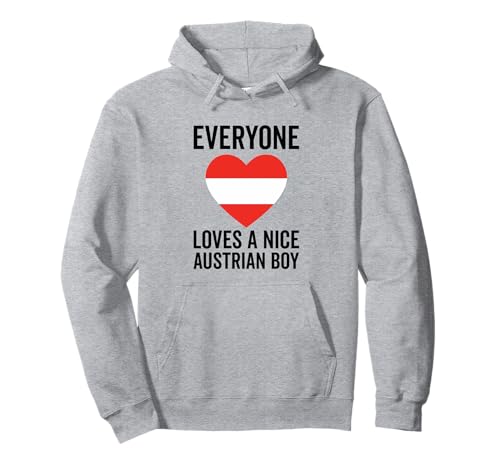 Österreich-Flagge - Jeder liebt einen netten österreichischen Jungen Pullover Hoodie von Funny Austria Flag Gift for Austrian Men