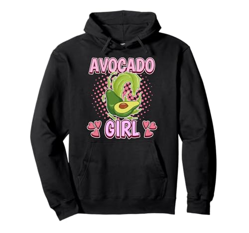 Damen Avocado Girl Mädchen Avocado Pullover Hoodie von Funny Avocado Merch Women & Girls