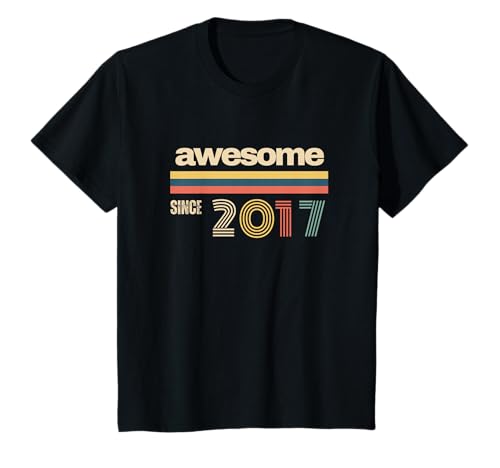 Kinder Lustig, toll, seit 2017, für Jungen, 7. Geburtstag, Vintage-Kids T-Shirt Kinder Lustig, toll, seit 2017, für Jungen, 7. Geburtstag, Vintage-Kids T-Shirt von Funny Awesome Since 2017 Birthday Party 7 Years