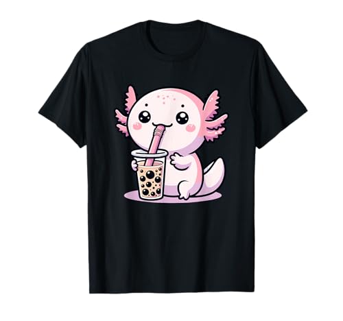Axolotl Bubble Tea Boba Tea & Cute Anime Kawaii, Mädchen Frauen T-Shirt Axolotl Bubble Tea Boba Tea & Cute Anime Kawaii, Mädchen Frauen T-Shirt von Funny Axolotl Animal Gifts for Kids, Women & Men
