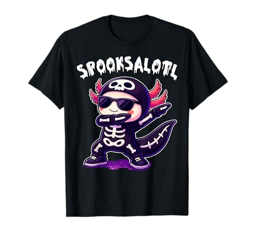 Niedliches Axolotl Skelett Spooksalotl Halloween Kinder Jungen Mädchen T-Shirt Niedliches Axolotl Skelett Spooksalotl Halloween Kinder Jungen Mädchen T-Shirt von Funny Axolotl Halloween Costume Apparel Boys Girls