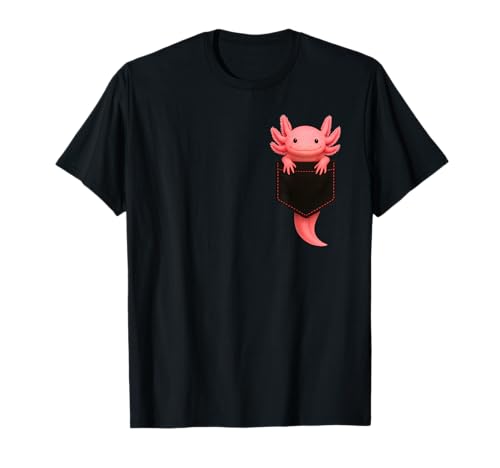 Niedliche Axolotl Pocket Funny Axolotl für Männer Frauen Teenager Kinder T-Shirt Niedliche Axolotl Pocket Funny Axolotl für Männer Frauen Teenager Kinder T-Shirt von Funny Axolotl In The Pocket Animals Apparel