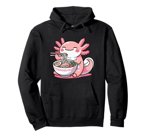 Axolotl Ramen Kawaii Anime Lustige Damen Herren Kinder Pullover Hoodie Axolotl Ramen Kawaii Anime Lustige Damen Herren Kinder Pullover Hoodie von Funny Axolotl Lover Gifts Graphic Tees