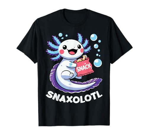 Snaxolotl Axolotl Kawaii Anime Lustige Frauen Männer Kinder Snacks T-Shirt Snaxolotl Axolotl Kawaii Anime Lustige Frauen Männer Kinder Snacks T-Shirt von Funny Axolotl Lover Gifts Graphic Tees
