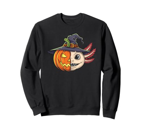 Axolotl Kürbis Jack O Laterne Halloween Kinder Herren Damen Sweatshirt Axolotl Kürbis Jack O Laterne Halloween Kinder Herren Damen Sweatshirt von Funny Axolotl Lovers Halloween Pumpkin Outfits