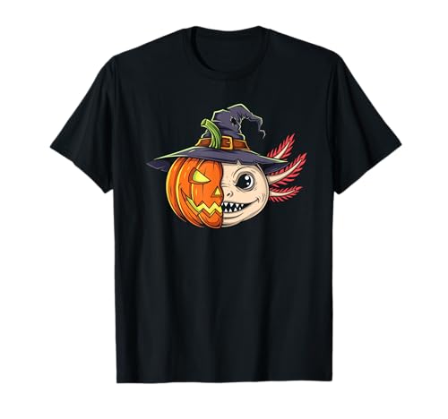 Axolotl Kürbis Jack O Laterne Halloween Kinder Herren Damen T-Shirt Axolotl Kürbis Jack O Laterne Halloween Kinder Herren Damen T-Shirt von Funny Axolotl Lovers Halloween Pumpkin Outfits