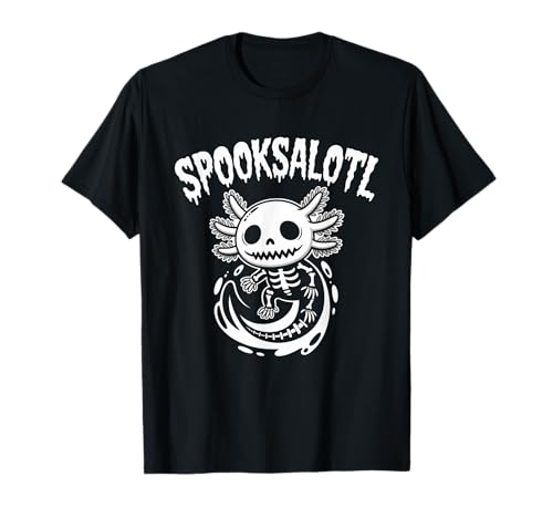 Niedliches Axolotl Skelett Spooksalotl Halloween Kinder Jungen Mädchen T-Shirt Niedliches Axolotl Skelett Spooksalotl Halloween Kinder Jungen Mädchen T-Shirt von Funny Axolotl Skeleton Halloween Party Apparel
