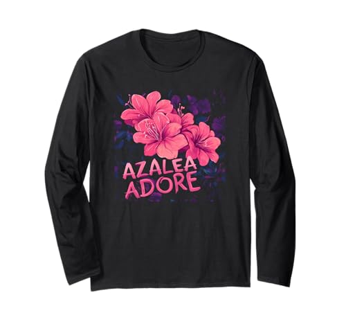 Hübsches Azaleen-Blumen-Outfit für Erwachsene und Kinder Langarmshirt Hübsches Azaleen-Blumen-Outfit für Erwachsene und Kinder Langarmshirt von Funny Azalea Flower