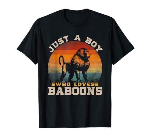 Nur EIN Junge, der Paviane liebt, süße Pavianliebhaber für Jungen T-Shirt Nur EIN Junge, der Paviane liebt, süße Pavianliebhaber für Jungen T-Shirt von Funny Baboon Shirt For Girls Boys Zoo Tees