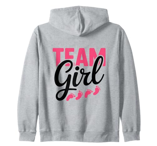 Pink Team Girl Gender Reveal Party Schwangerschaft Ankündigung Kapuzenjacke Pink Team Girl Gender Reveal Party Schwangerschaft Ankündigung Kapuzenjacke von Funny Baby Gender Reveal Matching Family Mom Dad
