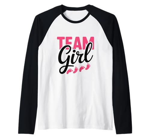 Pink Team Girl Gender Reveal Party Schwangerschaft Ankündigung Raglan Pink Team Girl Gender Reveal Party Schwangerschaft Ankündigung Raglan von Funny Baby Gender Reveal Matching Family Mom Dad