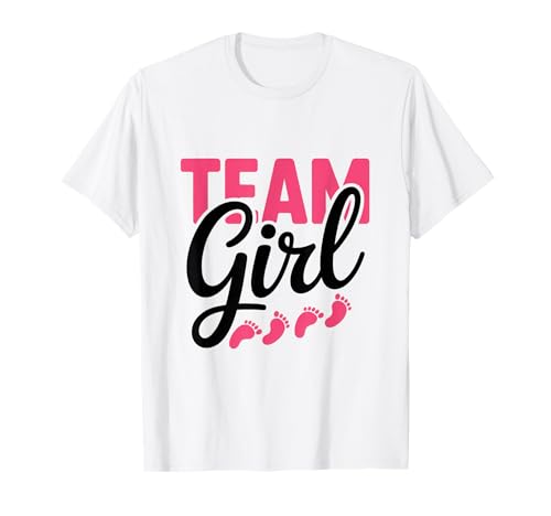 Pink Team Girl Gender Reveal Party Schwangerschaft Ankündigung T-Shirt Pink Team Girl Gender Reveal Party Schwangerschaft Ankündigung T-Shirt von Funny Baby Gender Reveal Matching Family Mom Dad