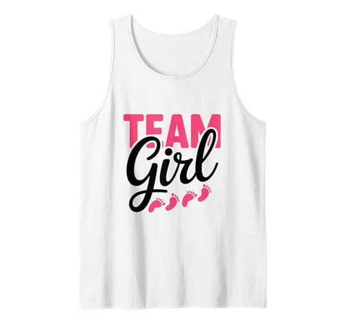 Pink Team Girl Gender Reveal Party Schwangerschaft Ankündigung Tank Top Pink Team Girl Gender Reveal Party Schwangerschaft Ankündigung Tank Top von Funny Baby Gender Reveal Matching Family Mom Dad