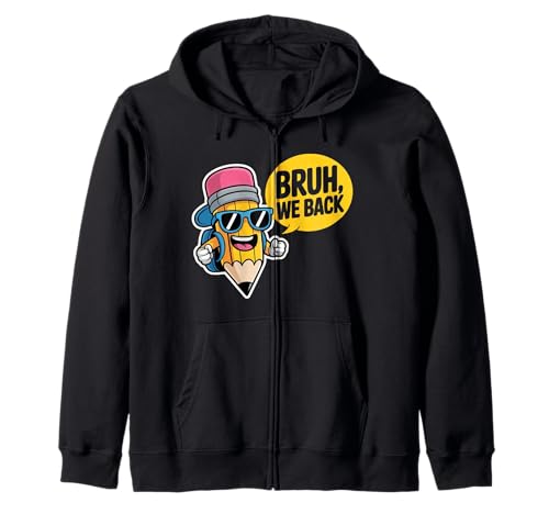 Niedlicher Bleistift für Kinder, lustiger Bruh We Back Kapuzenjacke von Funny Back To School Costume Gifts Idea