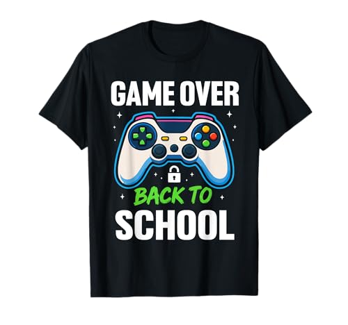 Game Over Back to School Shirt Lustiges Schulanfangsshirt für Kinder T-Shirt Game Over Back to School Shirt Lustiges Schulanfangsshirt für Kinder T-Shirt von Funny Back To School Game Over Students Teachers