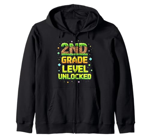 Back to School 2nd Grade Unlocked Boys Gamer Pixel Kapuzenjacke Back to School 2nd Grade Unlocked Boys Gamer Pixel Kapuzenjacke von Funny Back To School Gaming Gifts For Boys
