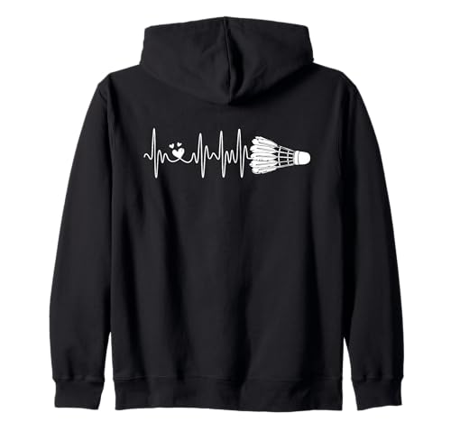 Federball Badminton Herzschlag Herren Damen Kinder Sport Team Kapuzenjacke Federball Badminton Herzschlag Herren Damen Kinder Sport Team Kapuzenjacke von Funny Badminton Shuttlecock Accessories Men Women