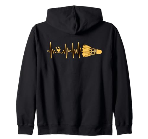 Federball Badminton Herzschlag Herren Damen Kinder Teamspieler Kapuzenjacke Federball Badminton Herzschlag Herren Damen Kinder Teamspieler Kapuzenjacke von Funny Badminton Shuttlecock Accessories Men Women
