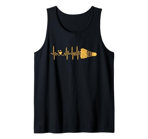Federball Badminton Herzschlag Herren Damen Kinder Teamspieler Tank Top Federball Badminton Herzschlag Herren Damen Kinder Teamspieler Tank Top von Funny Badminton Shuttlecock Accessories Men Women